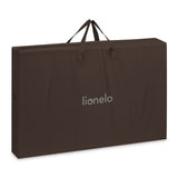 Patut co-sleeper, Lionelo, Pari, Multifunctional, Cu leganare, Reglabil in 6 pozitii pe inaltime, Saltea cu densitate T25, Geanta transport, 84x48x70-80 cm, Maro