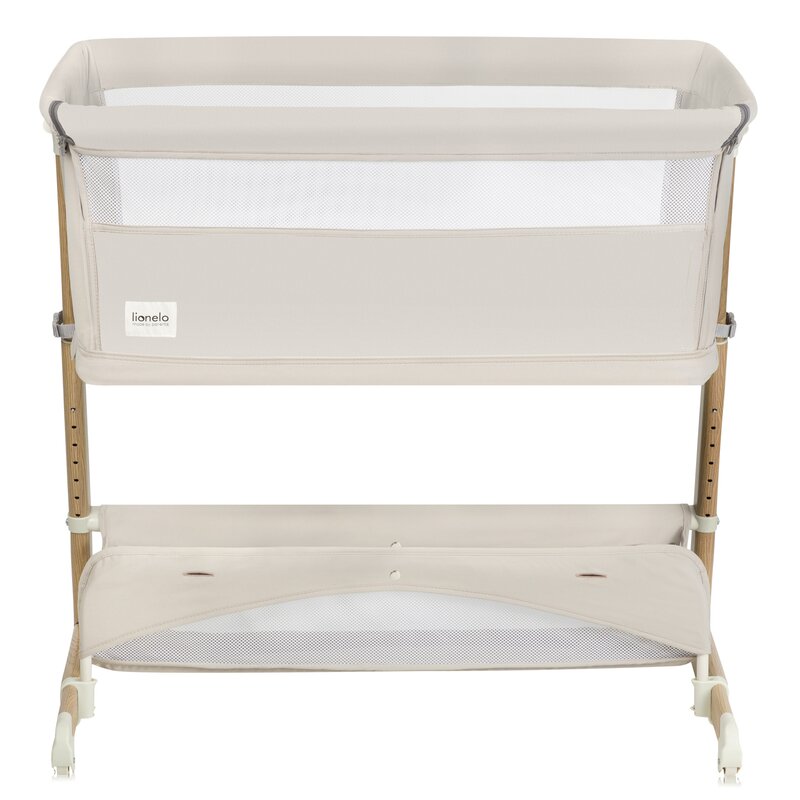 Patut co-sleeper, Lionelo, Thomi Plus, 5 in 1, Multifunctional, Sustine pana la 9 kg ca patut, 15 kg tarc de joaca, 100 kg canapea, Inaltime reglabila in 7 pozitii, De la nastere pana la 4 ani, Cu 2 saltele din spuma T25, 94x70x77-93,5 cm, Bej - gogobaby.ro