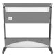 Patut co-sleeper, Lionelo, Thomi Plus, 5 in 1, Multifunctional, Sustine pana la 9 kg ca patut, 15 kg tarc de joaca, 100 kg canapea, Inaltime reglabila in 7 pozitii, De la nastere pana la 4 ani, Cu 2 saltele din spuma T25, 94x70x77-93,5 cm, Gri