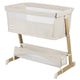 Patut co-sleeper, Lionelo, Thomi Plus, 5 in 1, Multifunctional, Sustine pana la 9 kg ca patut, 15 kg tarc de joaca, 100 kg canapea, Inaltime reglabila in 7 pozitii, De la nastere pana la 4 ani, Cu 2 saltele din spuma T25, 94x70x77-93,5 cm, Bej