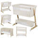 Patut co-sleeper, Lionelo, Thomi Plus, 5 in 1, Multifunctional, Sustine pana la 9 kg ca patut, 15 kg tarc de joaca, 100 kg canapea, Inaltime reglabila in 7 pozitii, De la nastere pana la 4 ani, Cu 2 saltele din spuma T25, 94x70x77-93,5 cm, Bej