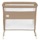 Patut co-sleeper, Lionelo, Thomi Plus, 5 in 1, Multifunctional, Sustine pana la 9 kg ca patut, 15 kg tarc de joaca, 100 kg canapea, Inaltime reglabila in 7 pozitii, De la nastere pana la 4 ani, Cu 2 saltele din spuma T25, 94x70x77-93,5 cm, Maro
