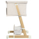 Patut co-sleeper, Lionelo, Thomi Plus, 5 in 1, Multifunctional, Sustine pana la 9 kg ca patut, 15 kg tarc de joaca, 100 kg canapea, Inaltime reglabila in 7 pozitii, De la nastere pana la 4 ani, Cu 2 saltele din spuma T25, 94x70x77-93,5 cm, Bej