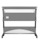 Patut co-sleeper, Lionelo, Thomi Plus, 5 in 1, Multifunctional, Sustine pana la 9 kg ca patut, 15 kg tarc de joaca, 100 kg canapea, Inaltime reglabila in 7 pozitii, De la nastere pana la 4 ani, Cu 2 saltele din spuma T25, 94x70x77-93,5 cm, Gri