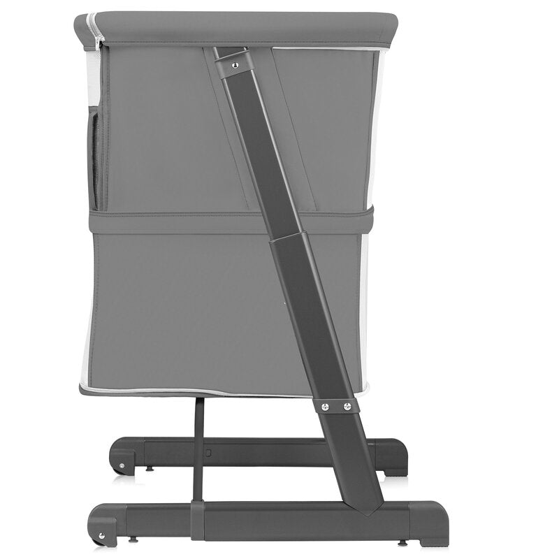Patut co-sleeper, Lionelo, Thomi Plus, 5 in 1, Multifunctional, Sustine pana la 9 kg ca patut, 15 kg tarc de joaca, 100 kg canapea, Inaltime reglabila in 7 pozitii, De la nastere pana la 4 ani, Cu 2 saltele din spuma T25, 94x70x77-93,5 cm, Gri