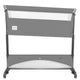 Patut co-sleeper, Lionelo, Thomi Plus, 5 in 1, Multifunctional, Sustine pana la 9 kg ca patut, 15 kg tarc de joaca, 100 kg canapea, Inaltime reglabila in 7 pozitii, De la nastere pana la 4 ani, Cu 2 saltele din spuma T25, 94x70x77-93,5 cm, Gri