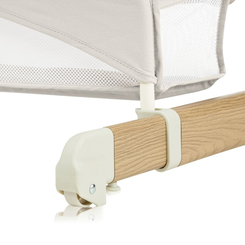 Patut co-sleeper, Lionelo, Thomi Plus, 5 in 1, Multifunctional, Sustine pana la 9 kg ca patut, 15 kg tarc de joaca, 100 kg canapea, Inaltime reglabila in 7 pozitii, De la nastere pana la 4 ani, Cu 2 saltele din spuma T25, 94x70x77-93,5 cm, Bej - gogobaby.ro