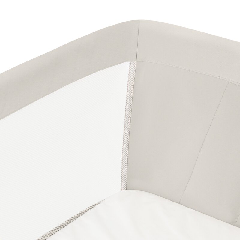 Patut co-sleeper, Lionelo, Thomi Plus, 5 in 1, Multifunctional, Sustine pana la 9 kg ca patut, 15 kg tarc de joaca, 100 kg canapea, Inaltime reglabila in 7 pozitii, De la nastere pana la 4 ani, Cu 2 saltele din spuma T25, 94x70x77-93,5 cm, Bej