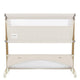 Patut co-sleeper, Lionelo, Thomi Plus, 5 in 1, Multifunctional, Sustine pana la 9 kg ca patut, 15 kg tarc de joaca, 100 kg canapea, Inaltime reglabila in 7 pozitii, De la nastere pana la 4 ani, Cu 2 saltele din spuma T25, 94x70x77-93,5 cm, Bej
