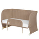 Patut co-sleeper, Lionelo, Thomi Plus, 5 in 1, Multifunctional, Sustine pana la 9 kg ca patut, 15 kg tarc de joaca, 100 kg canapea, Inaltime reglabila in 7 pozitii, De la nastere pana la 4 ani, Cu 2 saltele din spuma T25, 94x70x77-93,5 cm, Maro