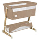 Patut co-sleeper, Lionelo, Thomi Plus, 5 in 1, Multifunctional, Sustine pana la 9 kg ca patut, 15 kg tarc de joaca, 100 kg canapea, Inaltime reglabila in 7 pozitii, De la nastere pana la 4 ani, Cu 2 saltele din spuma T25, 94x70x77-93,5 cm, Maro