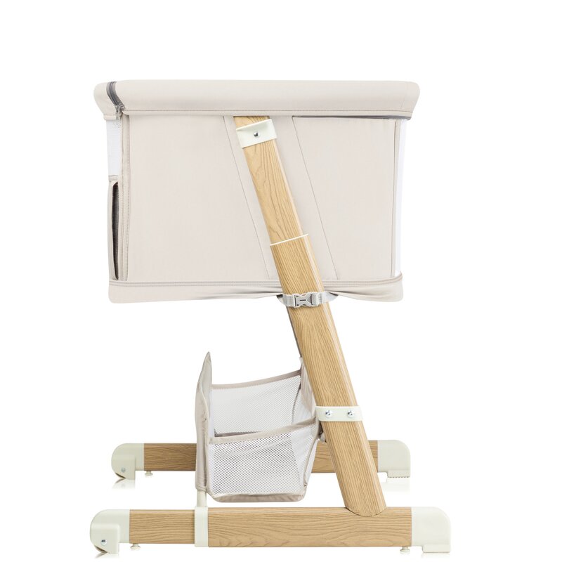 Patut co-sleeper, Lionelo, Thomi Plus, 5 in 1, Multifunctional, Sustine pana la 9 kg ca patut, 15 kg tarc de joaca, 100 kg canapea, Inaltime reglabila in 7 pozitii, De la nastere pana la 4 ani, Cu 2 saltele din spuma T25, 94x70x77-93,5 cm, Bej