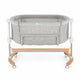 Patut co-sleeper, Petite&Mars, Glory, 2 in 1, Cu leganare, Cu ajustare pe inaltime in 5 pozitii, Cu saltea, Pliabil, Geanta de transport inclusa,0 luni+, Greutate suportata: 9 kg, Bej