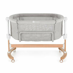 Patut co-sleeper, Petite&Mars, Glory, 2 in 1, Cu leganare, Cu ajustare pe inaltime in 5 pozitii, Cu saltea, Pliabil, Geanta de transport inclusa,0 luni+, Greutate suportata: 9 kg, Bej
