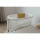 Patut co-sleeper, Petite&Mars, Glory, 2 in 1, Cu leganare, Cu ajustare pe inaltime in 5 pozitii, Cu saltea, Pliabil, Geanta de transport inclusa,0 luni+, Greutate suportata: 9 kg, Bej
