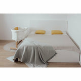 Patut co-sleeper, Petite&Mars, Glory, 2 in 1, Cu leganare, Cu ajustare pe inaltime in 5 pozitii, Cu saltea, Pliabil, Geanta de transport inclusa,0 luni+, Greutate suportata: 9 kg, Bej