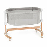 Patut co-sleeper, Petite&Mars, Glory, 2 in 1, Cu leganare, Cu ajustare pe inaltime in 5 pozitii, Cu saltea, Pliabil, Geanta de transport inclusa,0 luni+, Greutate suportata: 9 kg, Bej