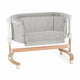 Patut co-sleeper, Petite&Mars, Glory, 2 in 1, Cu leganare, Cu ajustare pe inaltime in 5 pozitii, Cu saltea, Pliabil, Geanta de transport inclusa,0 luni+, Greutate suportata: 9 kg, Bej