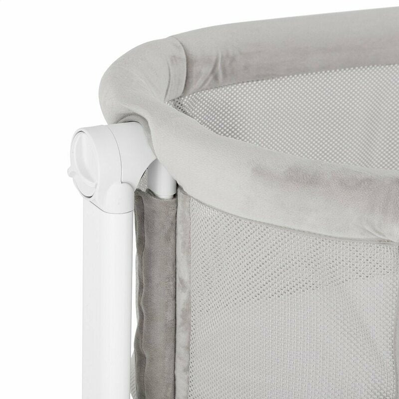 Patut co-sleeper, Petite&Mars, Glory, 2 in 1, Cu leganare, Cu ajustare pe inaltime in 5 pozitii, Cu saltea, Pliabil, Geanta de transport inclusa,0 luni+, Greutate suportata: 9 kg, Bej