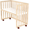 Patut copii din lemn co-sleeper Hubners Eva 94x46 cm natur