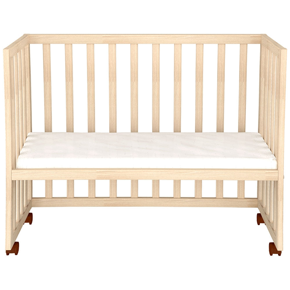 Patut copii din lemn co-sleeper Hubners Eva 94x46 cm natur - gogobaby.ro