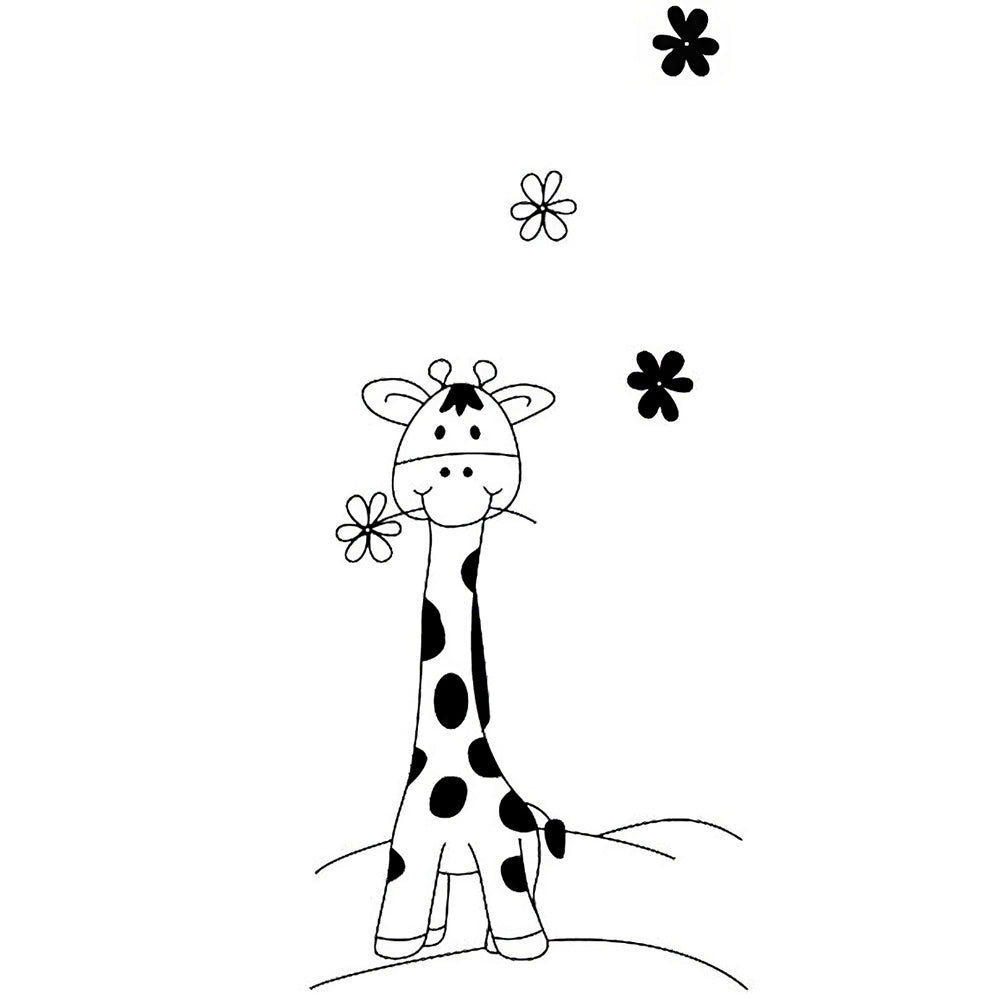 Patut copii din lemn Hubners Calisto Girafa 120x60 cm maro cu sertar - gogobaby.ro