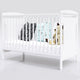 Patut copii din lemn Hubners Karly 120x60 cm alb