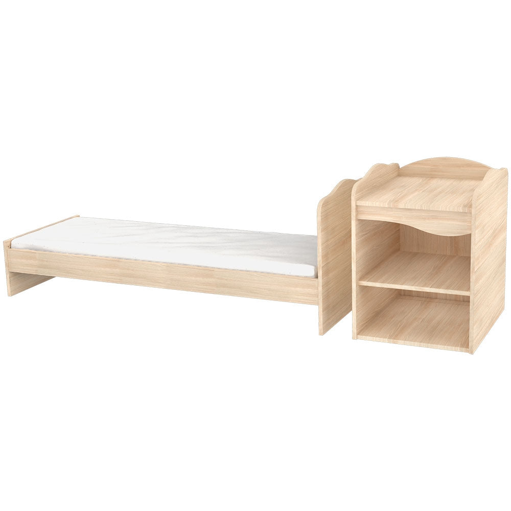 Patut copii transformabil din lemn Hubners Eva Kombi 120x60 cm natur - gogobaby.ro