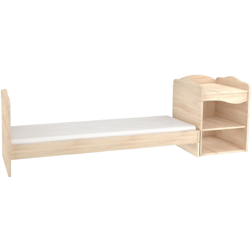 Patut copii transformabil din lemn Hubners Eva Kombi 120x60 cm natur - gogobaby.ro