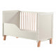 Patut din lemn bebe, 120x60 cm, Transformabil, Cu bariera de siguranta, Din lemn de pin si mdf, Stabil si rezistent, White, FreeON, Ava