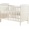 Patut din lemn bebe, 120x60 cm, Transformabil pentru bebe si junior, Din lemn de pin si mdf, Cu sina speciala pentru dentitie, Stabil si rezistent, White, FreeON, Lory - gogobaby.ro