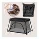 Patut multifunctional, Lionelo, Alice, 3 in 1, 2 trepte de inaltime pentru saltea, Pliabil, Material rezistent Oxford 300D, Cu iesire laterala, Geanta de transport, Pana 15 kg, 0 luni+, 104×70×74 cm, Negru