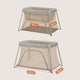 Patut multifunctional, Lionelo, Alice, 3 in 1, Material rezistent Oxford 300D, Cu iesire laterala, 0 luni+, 104×70×74 cm, Bej