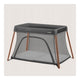 Patut multifunctional, Lionelo, Alice, 3 in 1, 2 trepte de inaltime pentru saltea, Pliabil, Material rezistent Oxford 300D, Cu iesire laterala, Geanta de transport, Pana 15 kg, 0 luni+, 104×70×74 cm, Gri