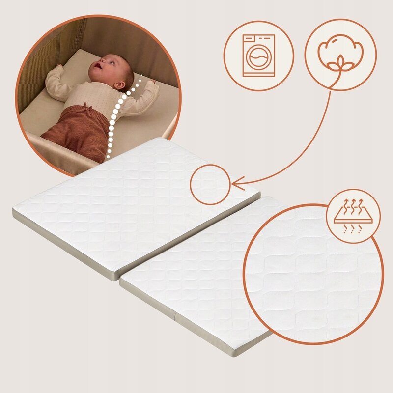 Patut multifunctional, Lionelo, Alice, 3 in 1, Material rezistent Oxford 300D, Cu iesire laterala, 0 luni+, 104×70×74 cm, Bej