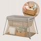 Patut multifunctional, Lionelo, Alice, 3 in 1, Material rezistent Oxford 300D, Cu iesire laterala, 0 luni+, 104×70×74 cm, Bej