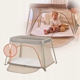 Patut multifunctional, Lionelo, Alice, 3 in 1, Material rezistent Oxford 300D, Cu iesire laterala, 0 luni+, 104×70×74 cm, Bej