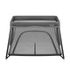 Patut multifunctional, Lionelo, Alice, 3 in 1, 2 trepte de inaltime pentru saltea, Pliabil, Material rezistent Oxford 300D, Cu iesire laterala, Geanta de transport, Pana 15 kg, 0 luni+, 104×70×74 cm, Gri