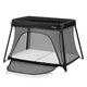 Patut multifunctional, Lionelo, Alice, 3 in 1, 2 trepte de inaltime pentru saltea, Pliabil, Material rezistent Oxford 300D, Cu iesire laterala, Geanta de transport, Pana 15 kg, 0 luni+, 104×70×74 cm, Negru