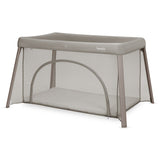 Patut multifunctional, Lionelo, Mila, 2 in 1, Saltea 4 cm cu spuma T25, 2 niveluri de inaltime, Pliere rapida, Intrare laterala, Geanta de transport inclusa, 0-36 luni, Pana la 15 kg, Bej Taupe