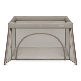 Patut multifunctional, Lionelo, Mila, 2 in 1, Saltea 4 cm cu spuma T25, 2 niveluri de inaltime, Pliere rapida, Intrare laterala, Geanta de transport inclusa, 0-36 luni, Pana la 15 kg, Bej Taupe
