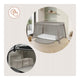 Patut multifunctional, Lionelo, Mila, 2 in 1, Saltea 4 cm cu spuma T25, 2 niveluri de inaltime, Pliere rapida, Intrare laterala, Geanta de transport inclusa, 0-36 luni, Pana la 15 kg, Bej Taupe