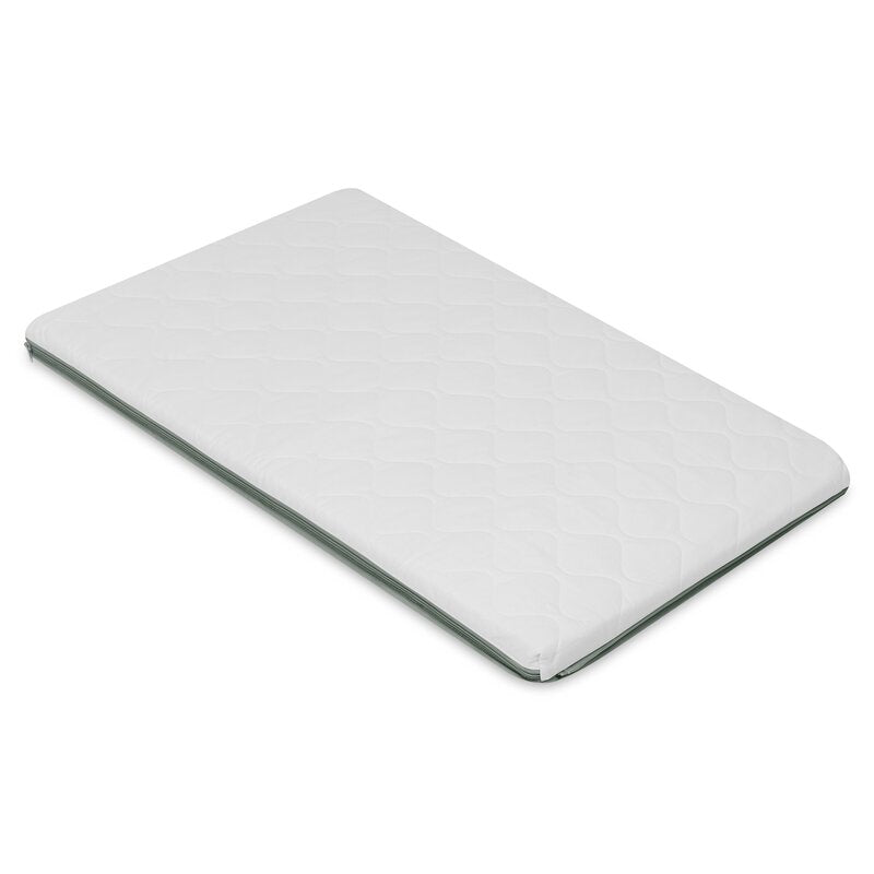 Patut multifunctional, Lionelo, Mila, 2 in 1, Saltea 4 cm cu spuma T25, 2 niveluri de inaltime, Pliere rapida, Intrare laterala, Geanta de transport inclusa, 0-36 luni, Pana la 15 kg, Verde