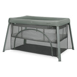 Patut multifunctional, Lionelo, Mila, 2 in 1, Saltea 4 cm cu spuma T25, 2 niveluri de inaltime, Pliere rapida, Intrare laterala, Geanta de transport inclusa, 0-36 luni, Pana la 15 kg, Verde
