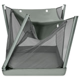 Patut multifunctional, Lionelo, Mila, 2 in 1, Saltea 4 cm cu spuma T25, 2 niveluri de inaltime, Pliere rapida, Intrare laterala, Geanta de transport inclusa, 0-36 luni, Pana la 15 kg, Verde