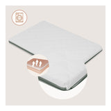 Patut multifunctional, Lionelo, Mila, 2 in 1, Saltea 4 cm cu spuma T25, 2 niveluri de inaltime, Pliere rapida, Intrare laterala, Geanta de transport inclusa, 0-36 luni, Pana la 15 kg, Verde