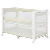 Patut multifunctional, Lionelo, Patty, 5 in 1, 0- 36 luni, Co-sleeper, Tarc de joaca, Patut de calatorie, Laterala rabatabila, 2 trepte reglare saltea, Roti, Husa transport inclusa, Bej