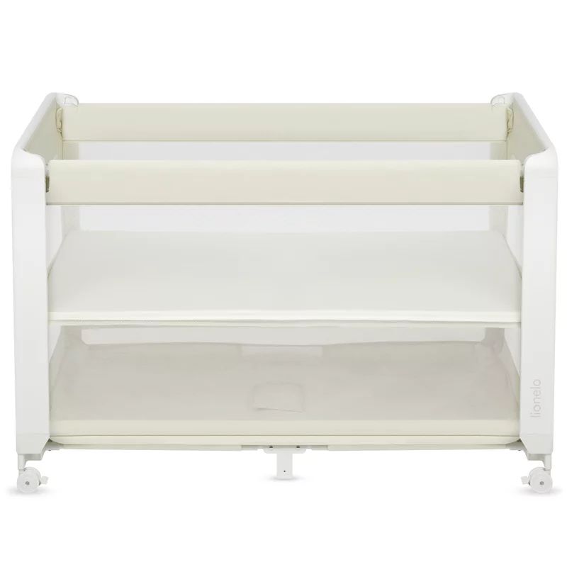 Patut multifunctional, Lionelo, Patty, 5 in 1, 0- 36 luni, Co-sleeper, Tarc de joaca, Patut de calatorie, Laterala rabatabila, 2 trepte reglare saltea, Roti, Husa transport inclusa, Bej