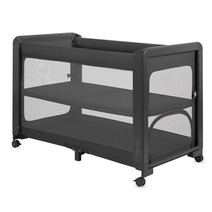 Patut multifunctional, Lionelo, Patty, 5 in 1, 0- 36 luni, Co-sleeper, Tarc de joaca, Patut de calatorie, Laterala rabatabila, 2 trepte reglare saltea, Roti, Husa transport inclusa, Gri