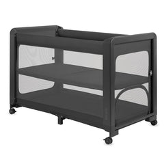 Patut multifunctional, Lionelo, Patty, 5 in 1, 0- 36 luni, Co-sleeper, Tarc de joaca, Patut de calatorie, Laterala rabatabila, 2 trepte reglare saltea, Roti, Husa transport inclusa, Gri
